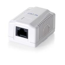 Roseta superficie 1 RJ45 hembra Cat6