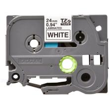 Cinta Brother TZe-251 Laminada Blanco/Negro 24mm