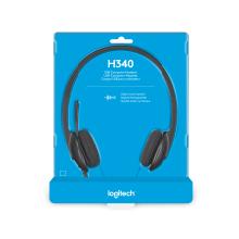 Auriculares Logitech H340 USB negro