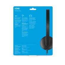 Auriculares Logitech H340 USB negro