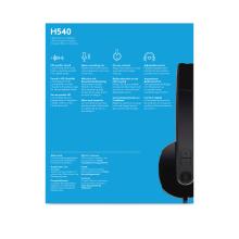 Auriculares Logitech H540 USB negro