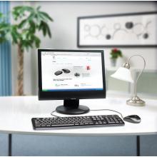 Teclado y ratón con cable Logitech MK120 -inglés-