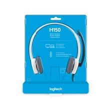 Auriculares con micrófono Logitech H150 Coconut blanco