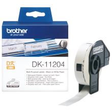 ETIQUETAS  BROTHER DK-11204 17X54MM 400 UNID.