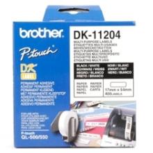 ETIQUETAS  BROTHER DK-11204 17X54MM 400 UNID.
