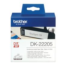 Etiquetas Brother de papel continuo, 62mm x 30.48m