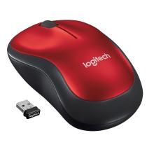 Ratón inalámbrico Logitech M185 rojo