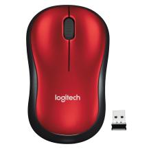 Ratón inalámbrico Logitech M185 rojo