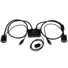 2-Port Cable KVM with VGA USB