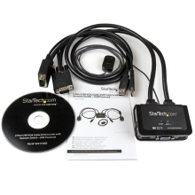 2-Port Cable KVM with VGA USB