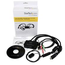 KVM StarTech 2 PCs HDMI USB Incluye cables
