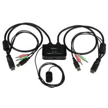 KVM StarTech 2 PCs HDMI USB Incluye cables