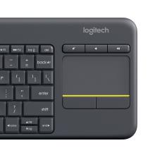 Teclado inalámbrico Logitech K400 Plus con touch negro