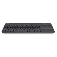Teclado inalámbrico Logitech K400 Plus con touch negro