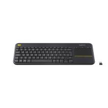 Teclado inalámbrico Logitech K400 Plus con touch negro