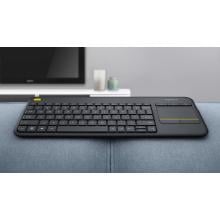 Teclado inalámbrico Logitech K400 Plus con touch negro