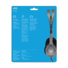 Auriculares Logitech H111 3.5mm 1.8m gris