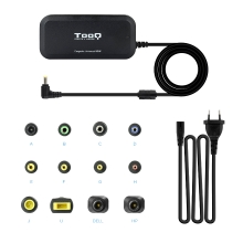 Cargador universal de portatil TOOQ TQLC-90BS02M 90W 12 Conectores