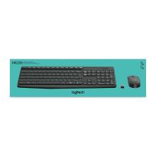 Teclado y ratón inalámbrico Logitech MK235 negro