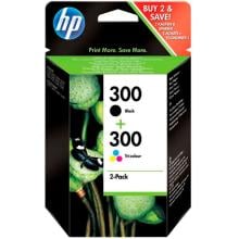 Pack 2 cartuchos HP 300 color y negro