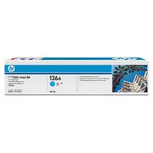Tóner original HP 126A cian