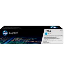Tóner original HP 126A cian