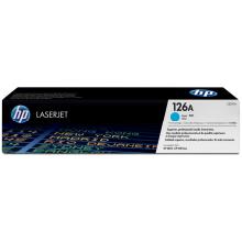 Tóner original HP 126A cian