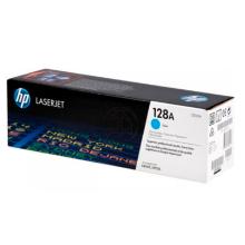 Tóner original HP 128A cian