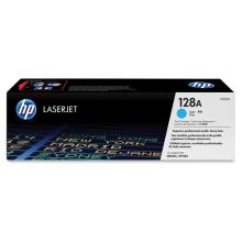 Tóner original HP 128A cian