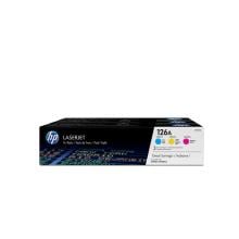 PACK 3 TONER ORIGINAL HP 126A COLORES