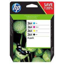 Pack 4 cartuchos originales HP 364