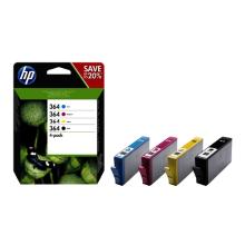 Pack 4 cartuchos originales HP 364
