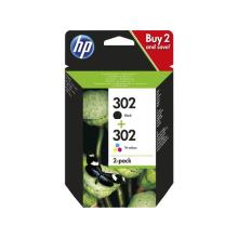 Pack 2 cartuchos originales HP 302 color y negro