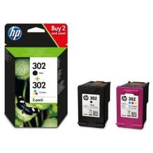 Pack 2 cartuchos originales HP 302 color y negro