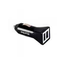 Cargador Approx para coche 2xUSB 5V/3.1Ah negro