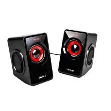 Altavoces 2.0 Mars Gaming MS1 10W RMS rojo negro