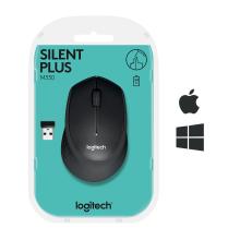 Ratón inalámbrico Logitech M330 Silent Plus negro