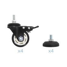 SOPORTE DE SUELO TOOQ FS20200M-B 60" A 105" NEGRO