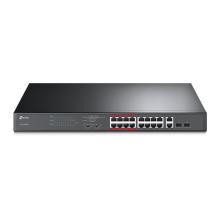 Switch Tp-link TL-SL1218MP 16 puertos ethernet Y 2p Combo Poe 192w metálico