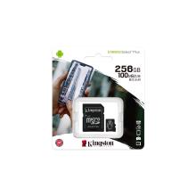 Memoria microSD Kingston 256GB Canvas Select Plus con adaptador