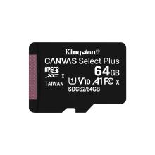 Memoria microSD Kingston 64GB Canvas Select Plus con adaptador