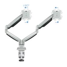 SOPORTE MESA TOOQ DB3132TNR-S 13" A 32" 2 BRAZOS