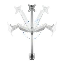 Soporte de mesa TooQ DB3032TNR-S 13" a 32" con brazo plata