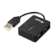 Hub USB Equip Life 4 puertos USB 2.0 negro