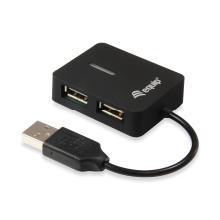 Hub USB Equip Life 4 puertos USB 2.0 negro