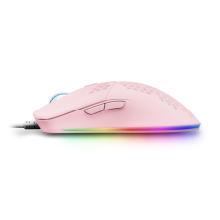 Ratón Mars Gaming MMax diseño Hive Pink 12.400 DPI