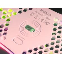 Ratón Mars Gaming MMax diseño Hive Pink 12.400 DPI