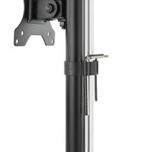 Soporte de mesa TooQ DB1127TN-B 17" a 27" regulable con peana negro