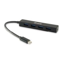Hub USB tipo C Equip Life a 4 puertos USB 3.0