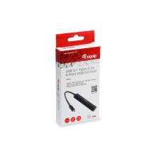 Hub USB tipo C Equip Life a 4 puertos USB 3.0